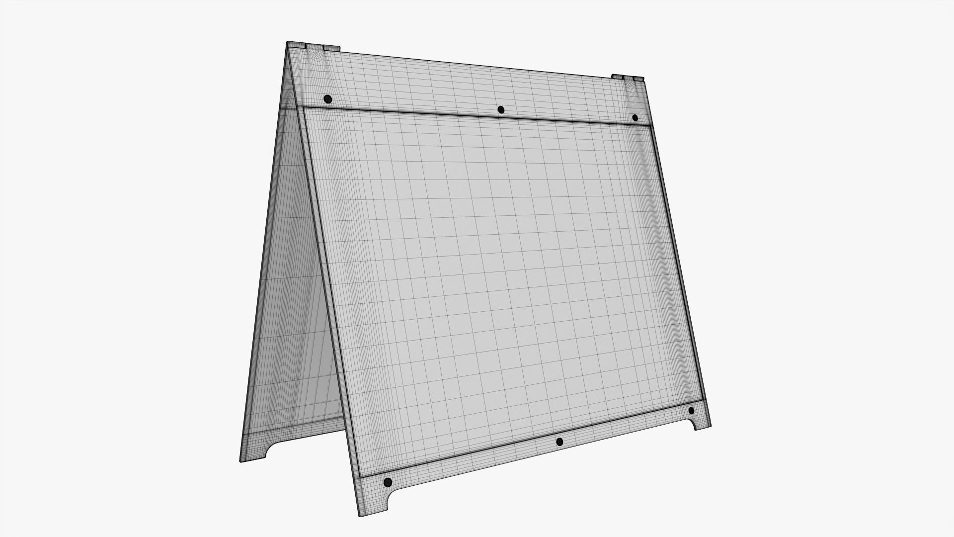 Advertising stand street mockup 03 3D model_6