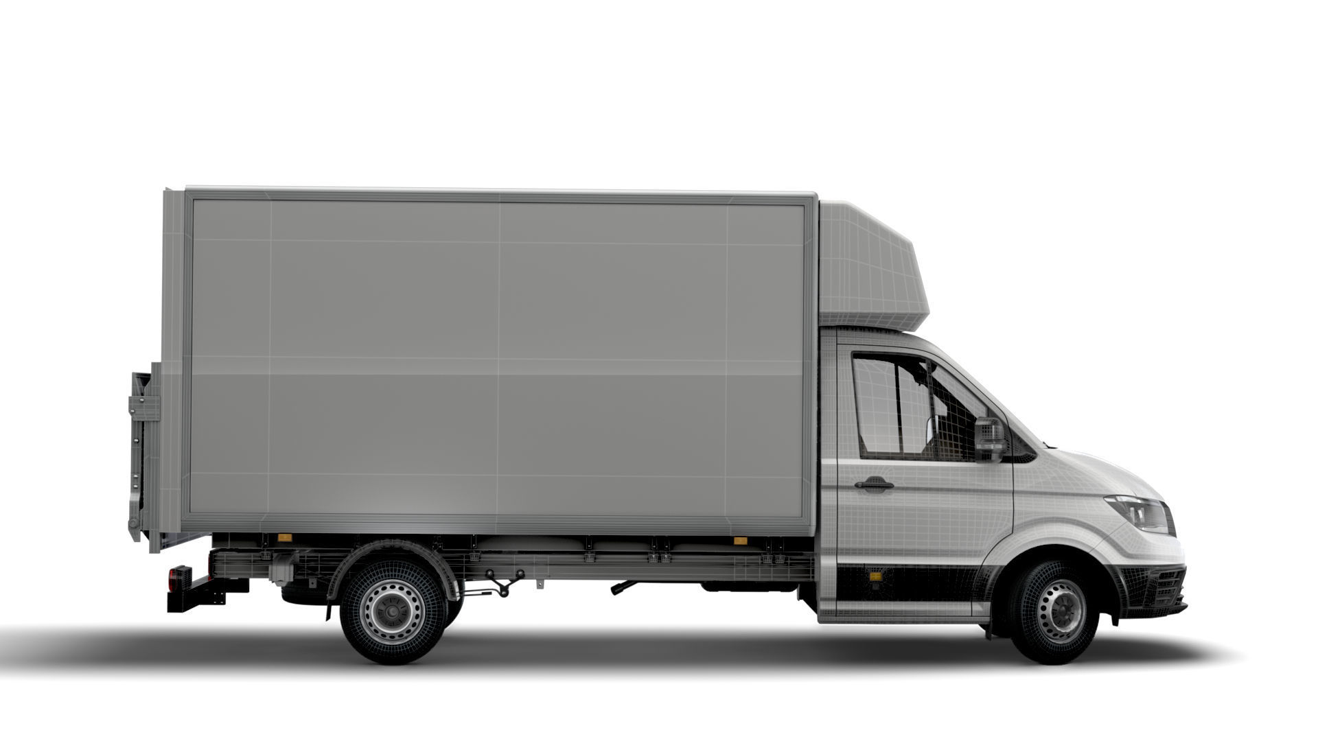 VW Crafter Luton Tail Lift 2021 3D model_9