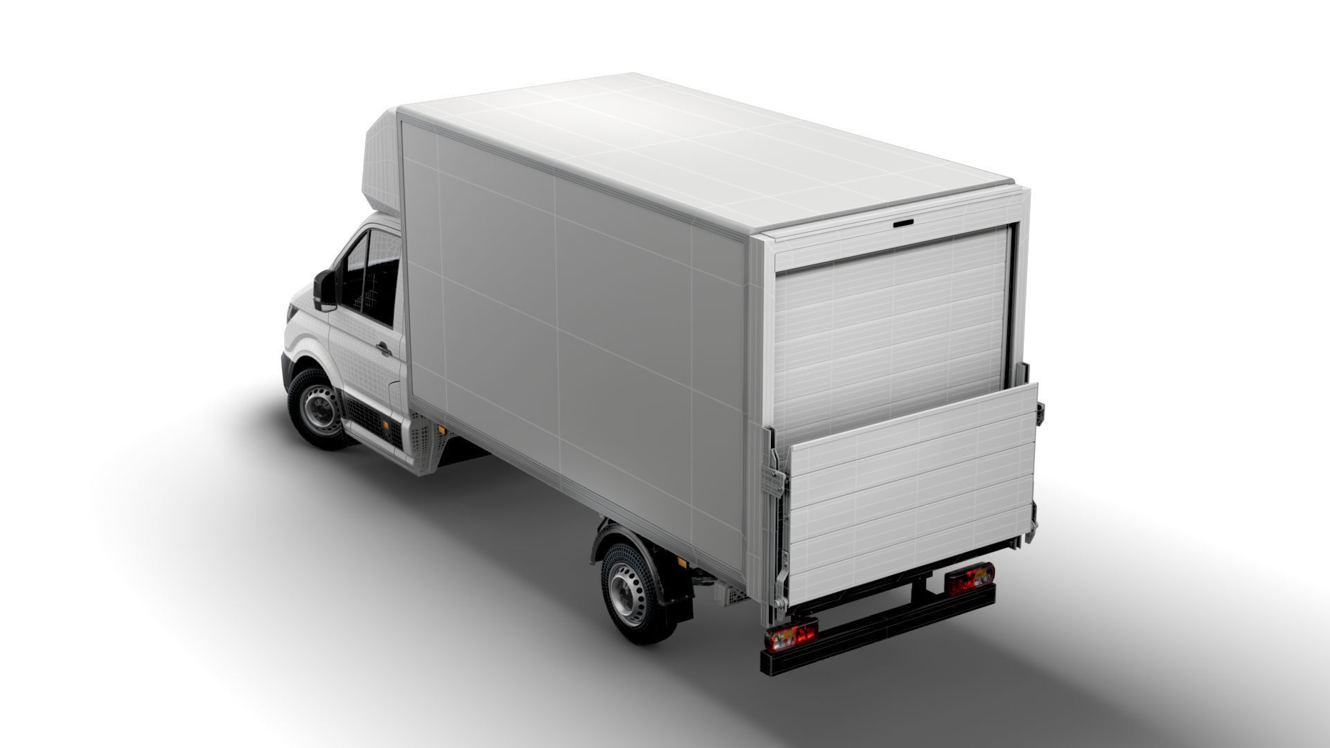 VW Crafter Luton Tail Lift 2021 3D model_11
