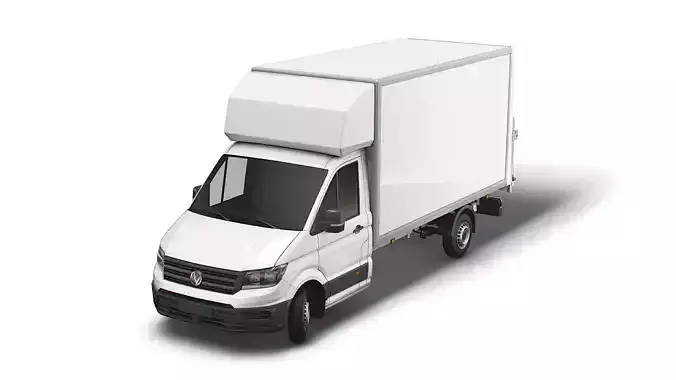 VW Crafter Luton Tail Lift 2021 3D model VW Crafter Luton Tail Lift 2021 3D model