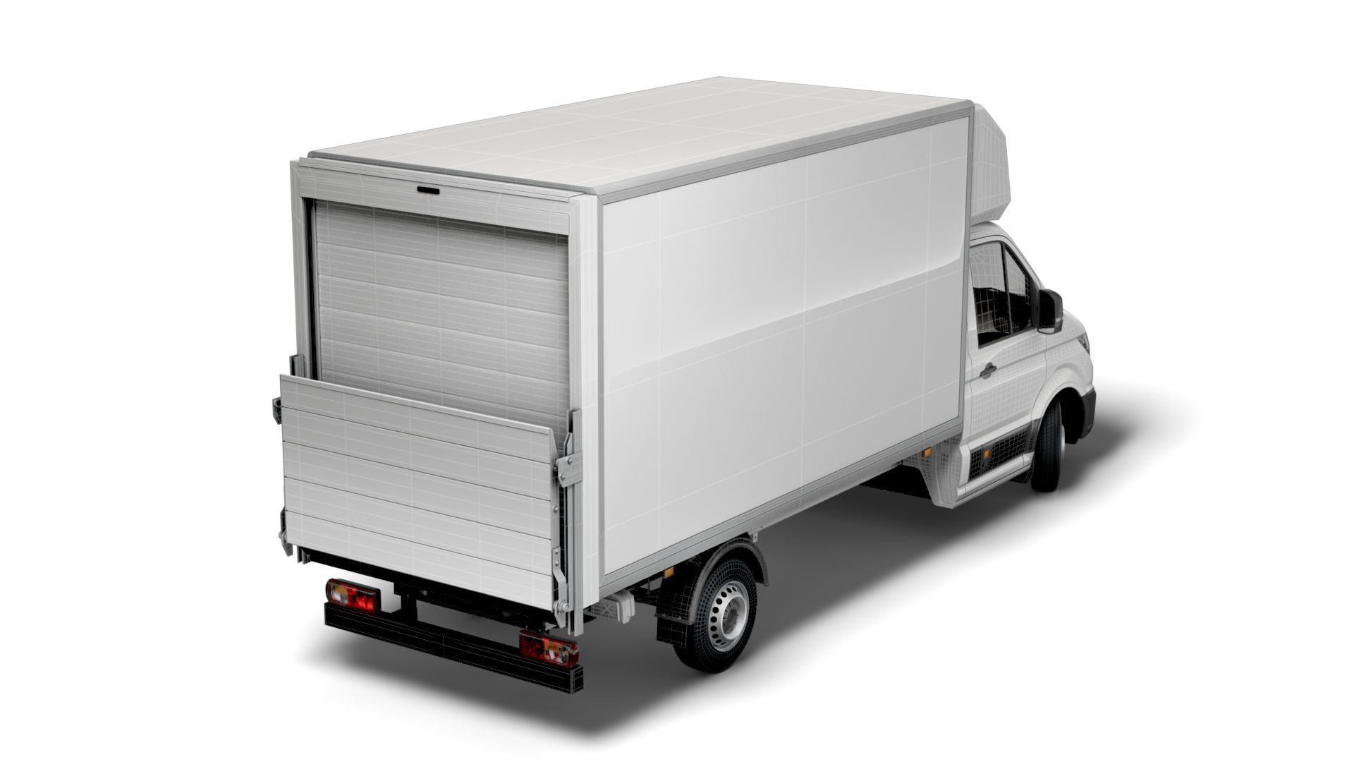 VW Crafter Luton Tail Lift 2021 3D model_10