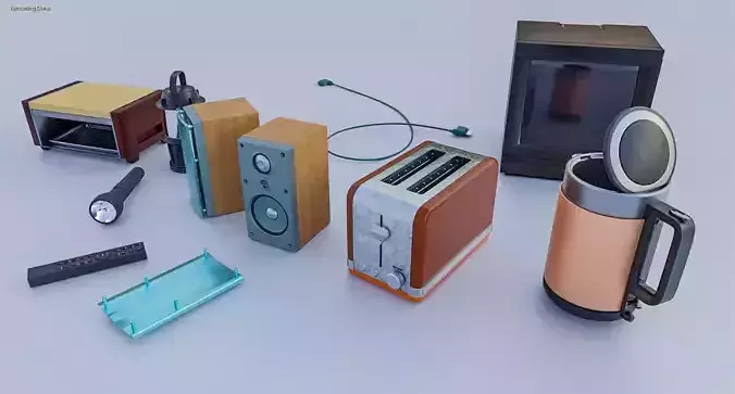 Electrical Applicances 3D Model Kit