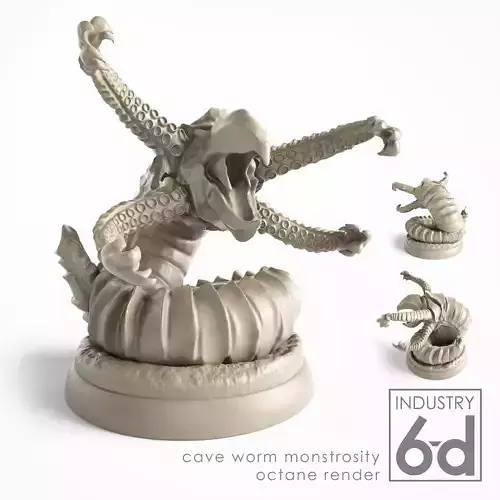 Grick Cave Worm Monstrosity