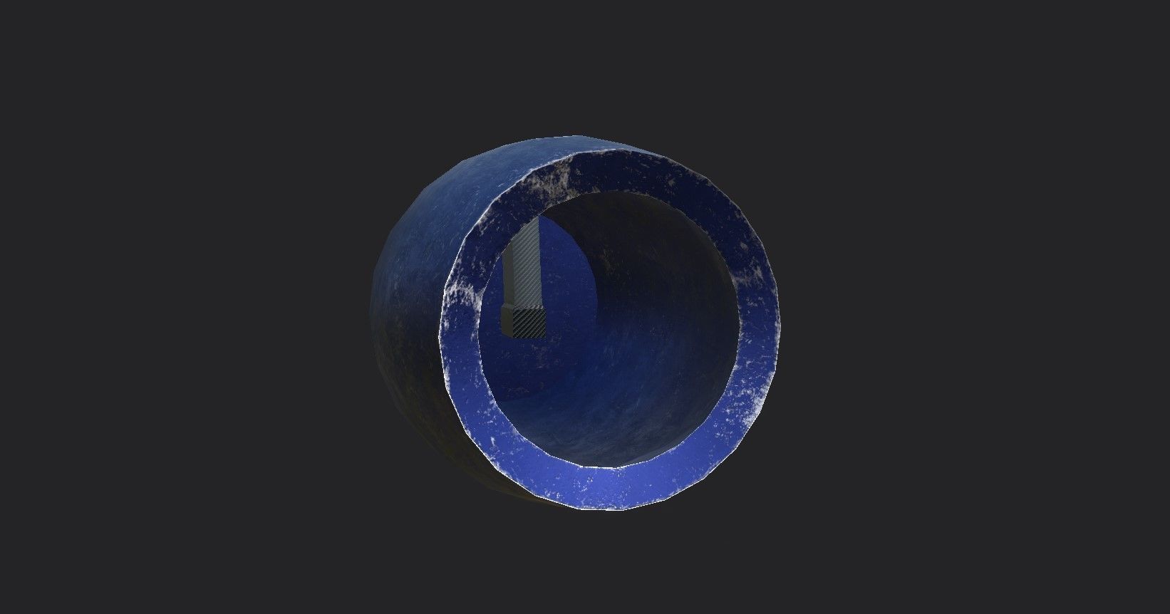 Mega Buster Megaman - Hand Cannon - SciFi Blast Weapon Low-poly 3D model_5