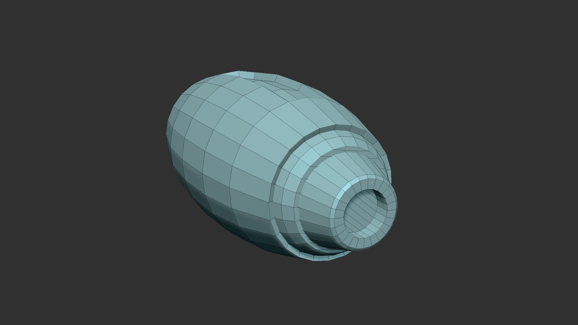 Mega Buster Megaman - Hand Cannon - SciFi Blast Weapon Low-poly 3D model_11