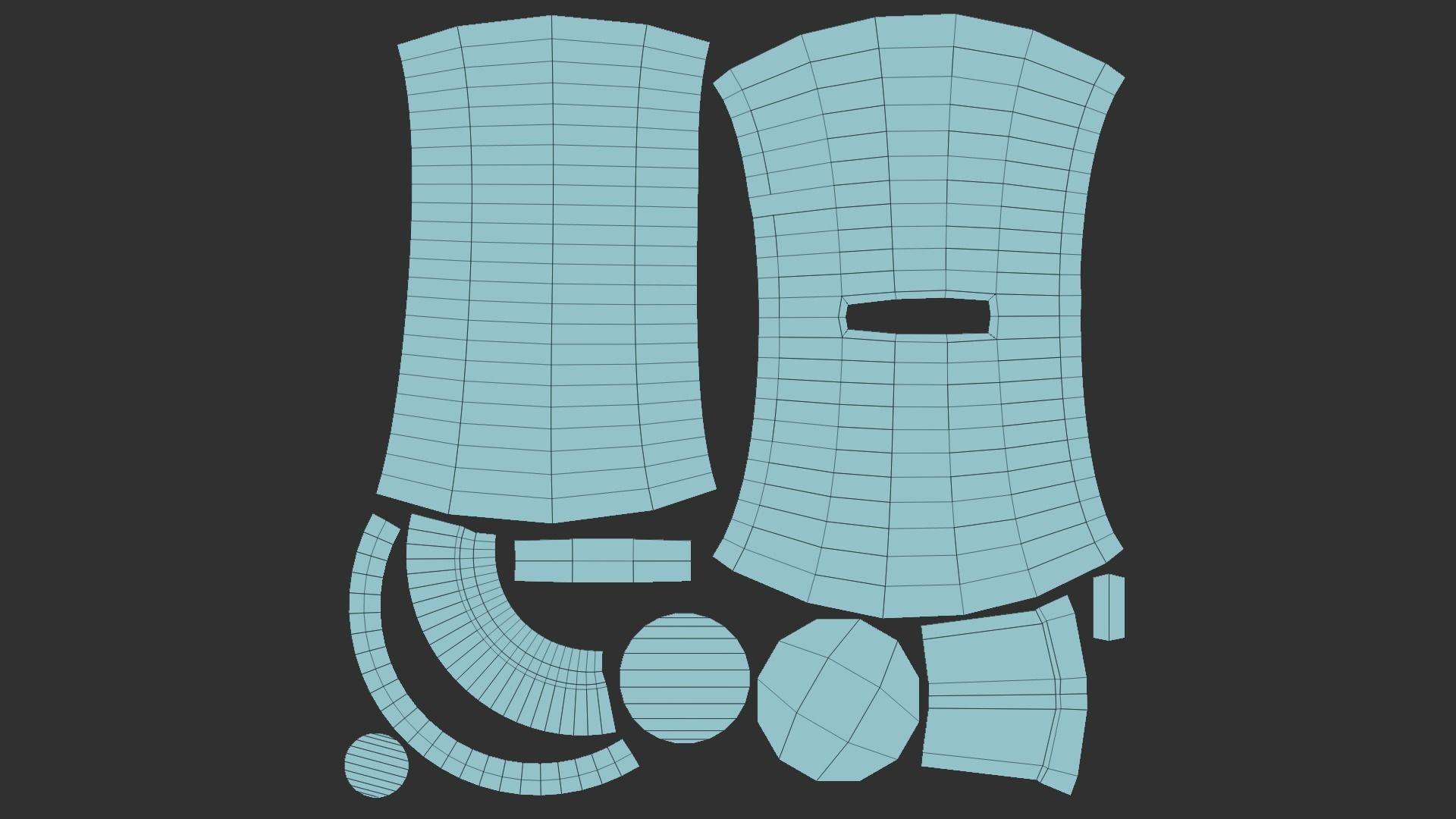 Mega Buster Megaman - Hand Cannon - SciFi Blast Weapon Low-poly 3D model_12