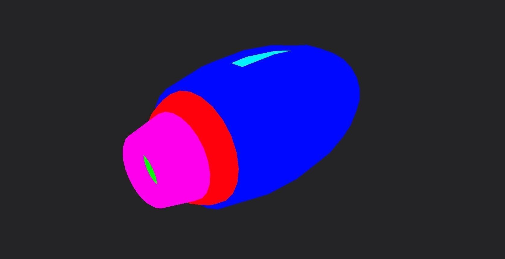 Mega Buster Megaman - Hand Cannon - SciFi Blast Weapon Low-poly 3D model_8