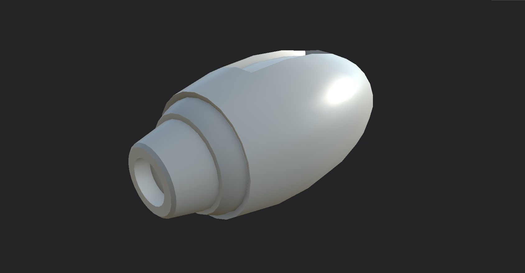 Mega Buster Megaman - Hand Cannon - SciFi Blast Weapon Low-poly 3D model_9