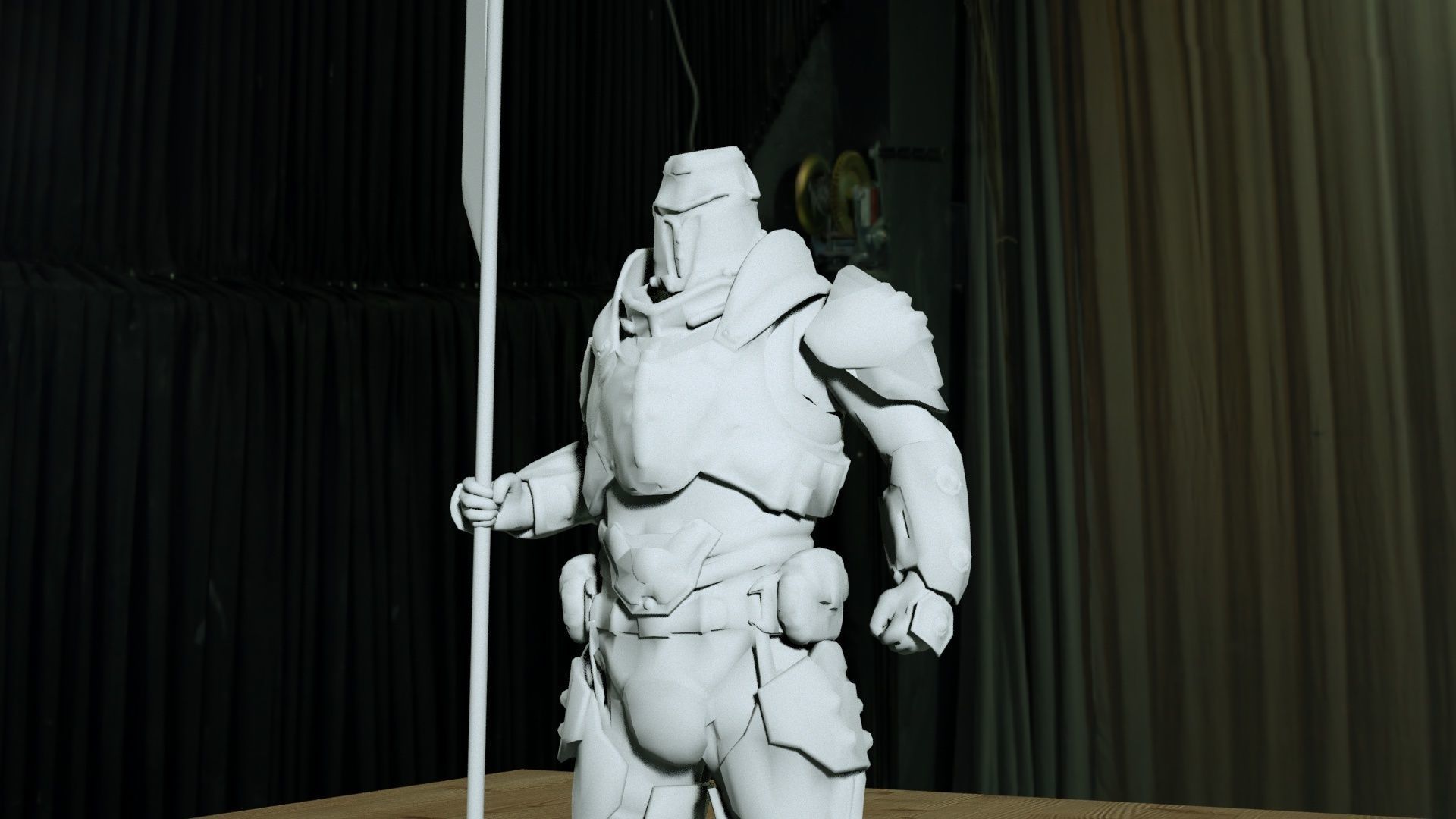 Doom Eternal - Night Knight Statue 3D print model_1