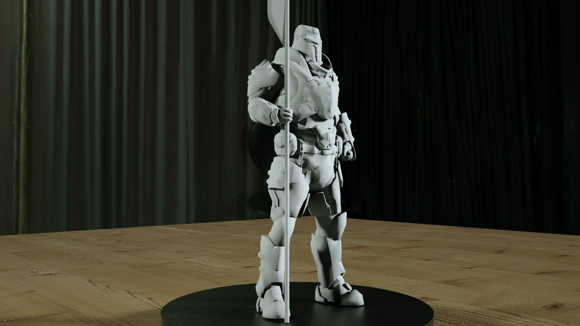 Doom Eternal - Night Knight Statue 3D print model_3