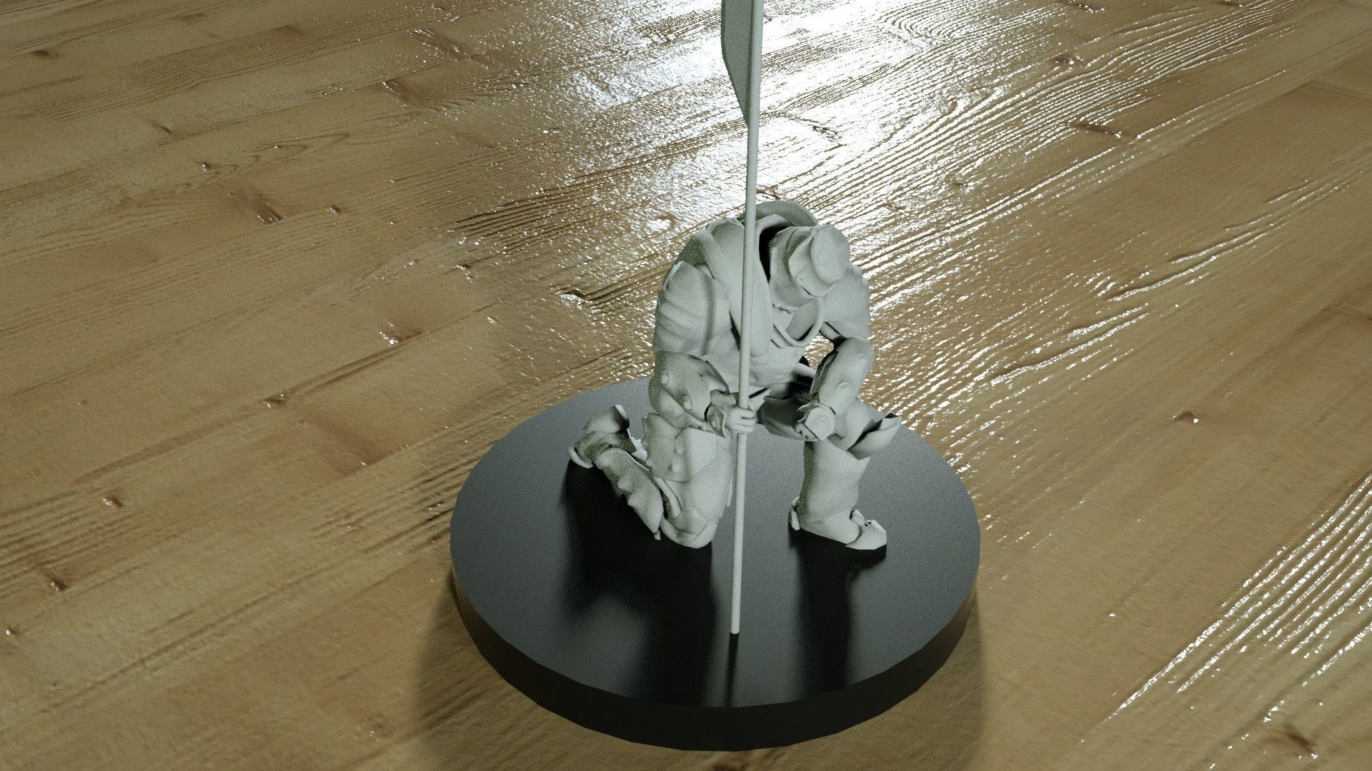 Doom Eternal - Night Knight Statue 3D print model_1