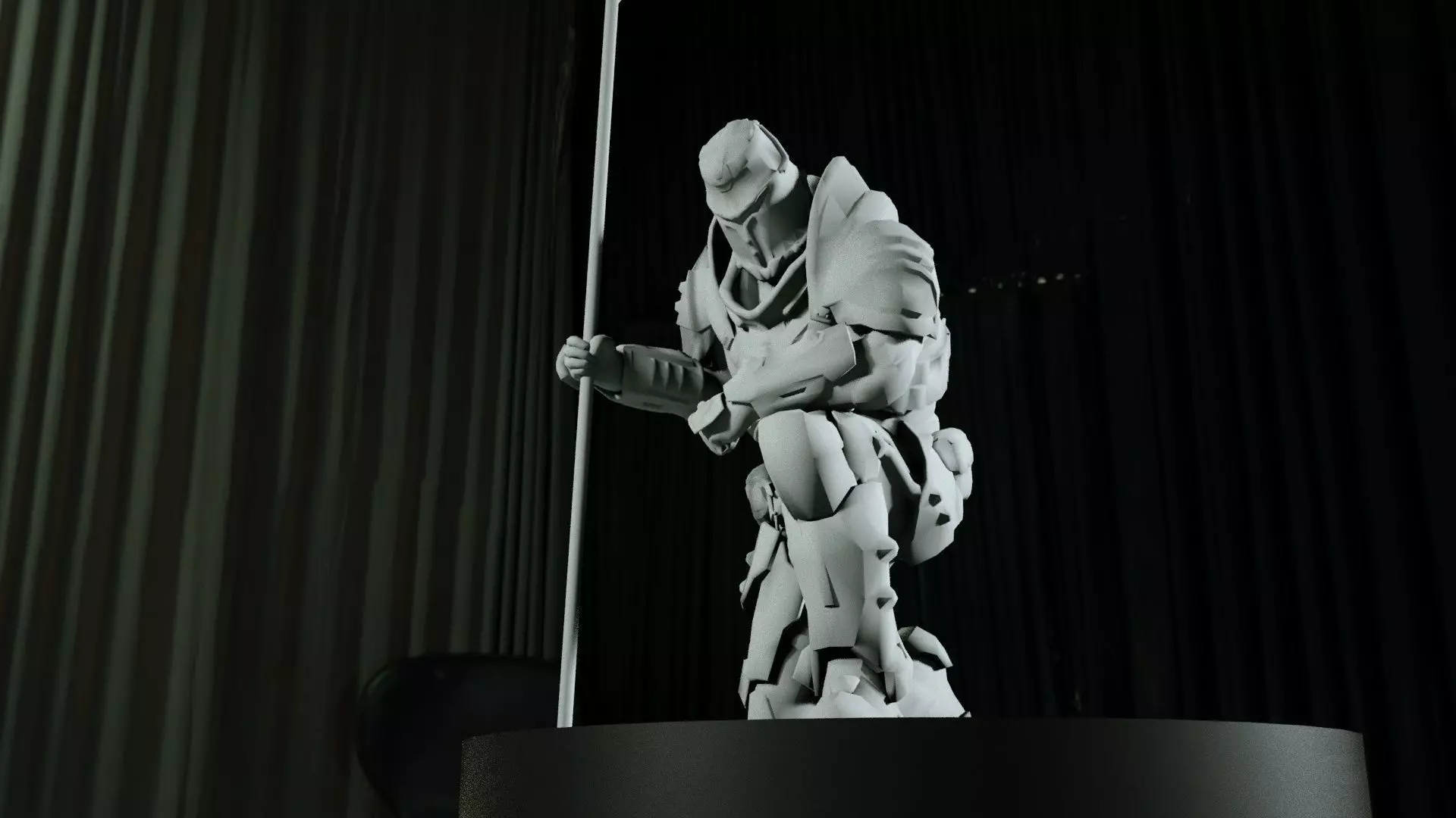 Doom Eternal - Night Knight Statue 3D print model_0