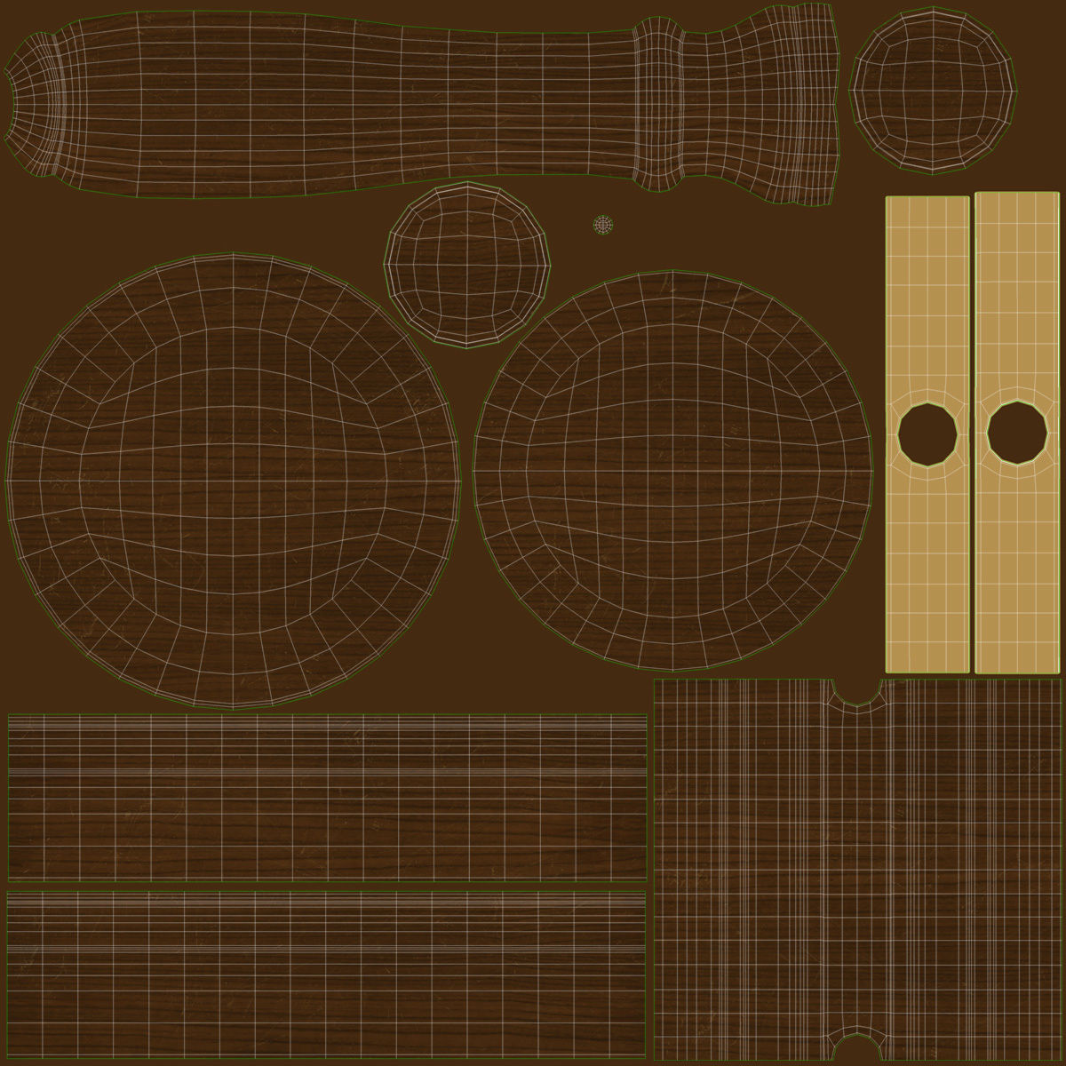 Gavel Low-poly 3D model_15