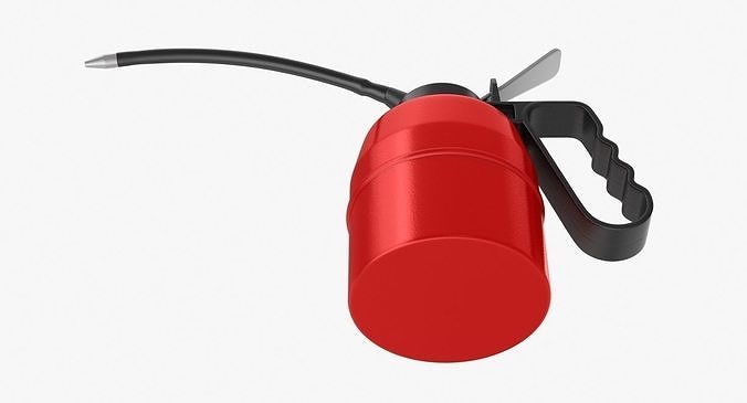 Oil Can Low-poly 3D model 6