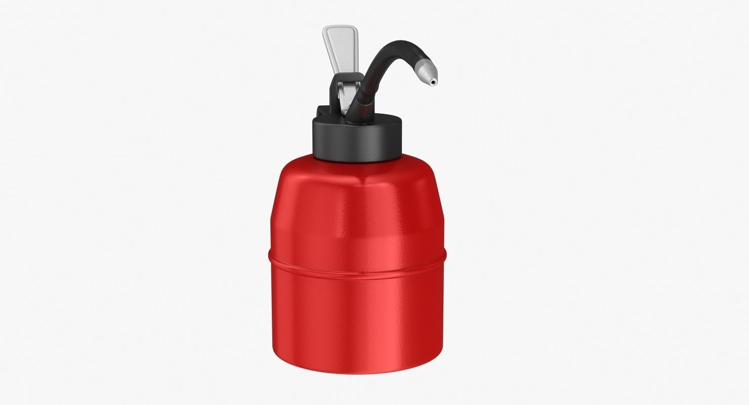 Oil Can Low-poly 3D model_7