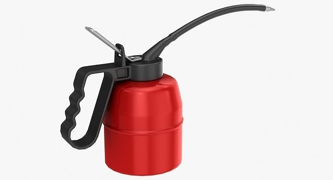 Oil Can Low-poly 3D model 4