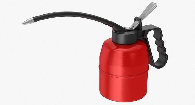 Oil Can Low-poly 3D model 2