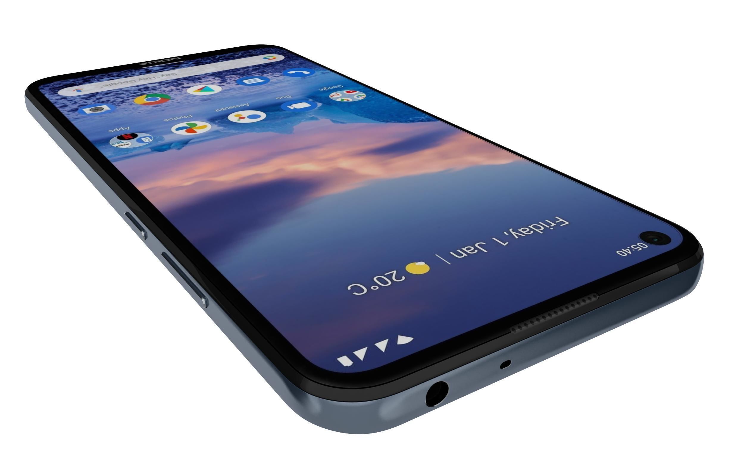 Nokia 5 4 Polar Night 3D model_11