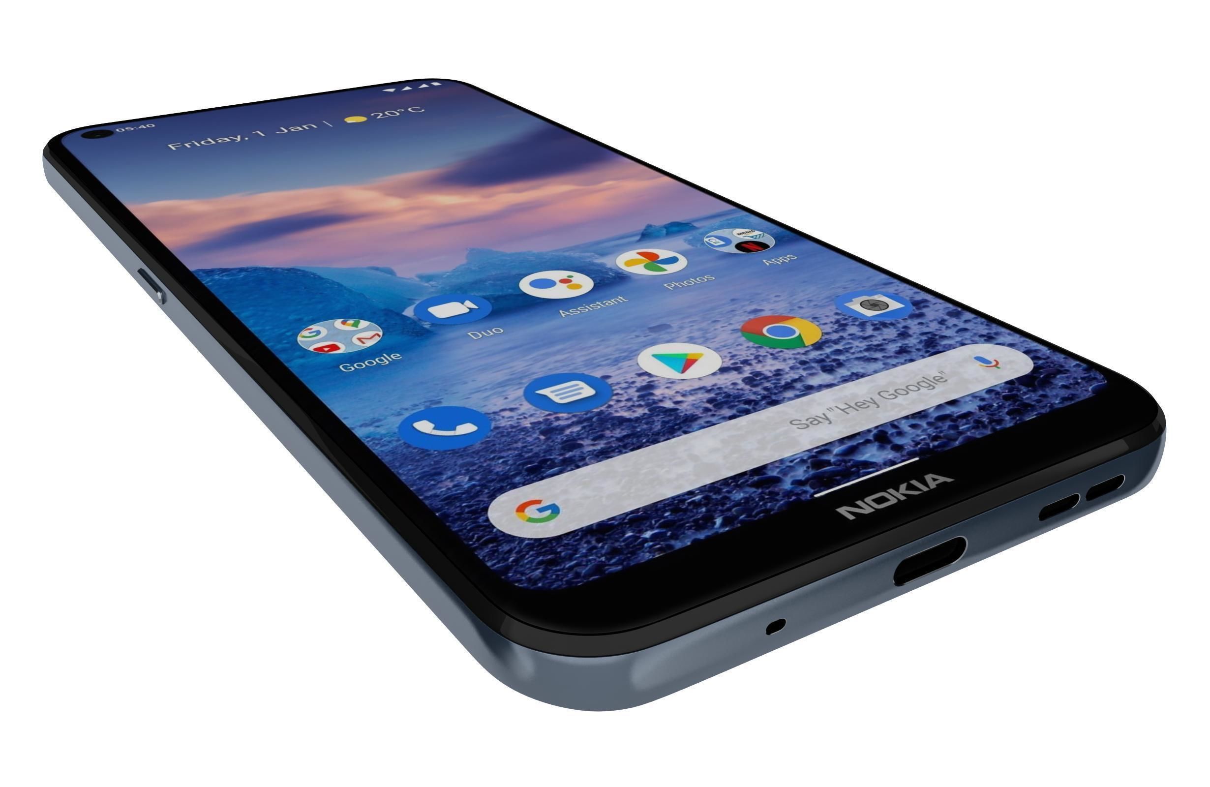 Nokia 5 4 Polar Night 3D model_10