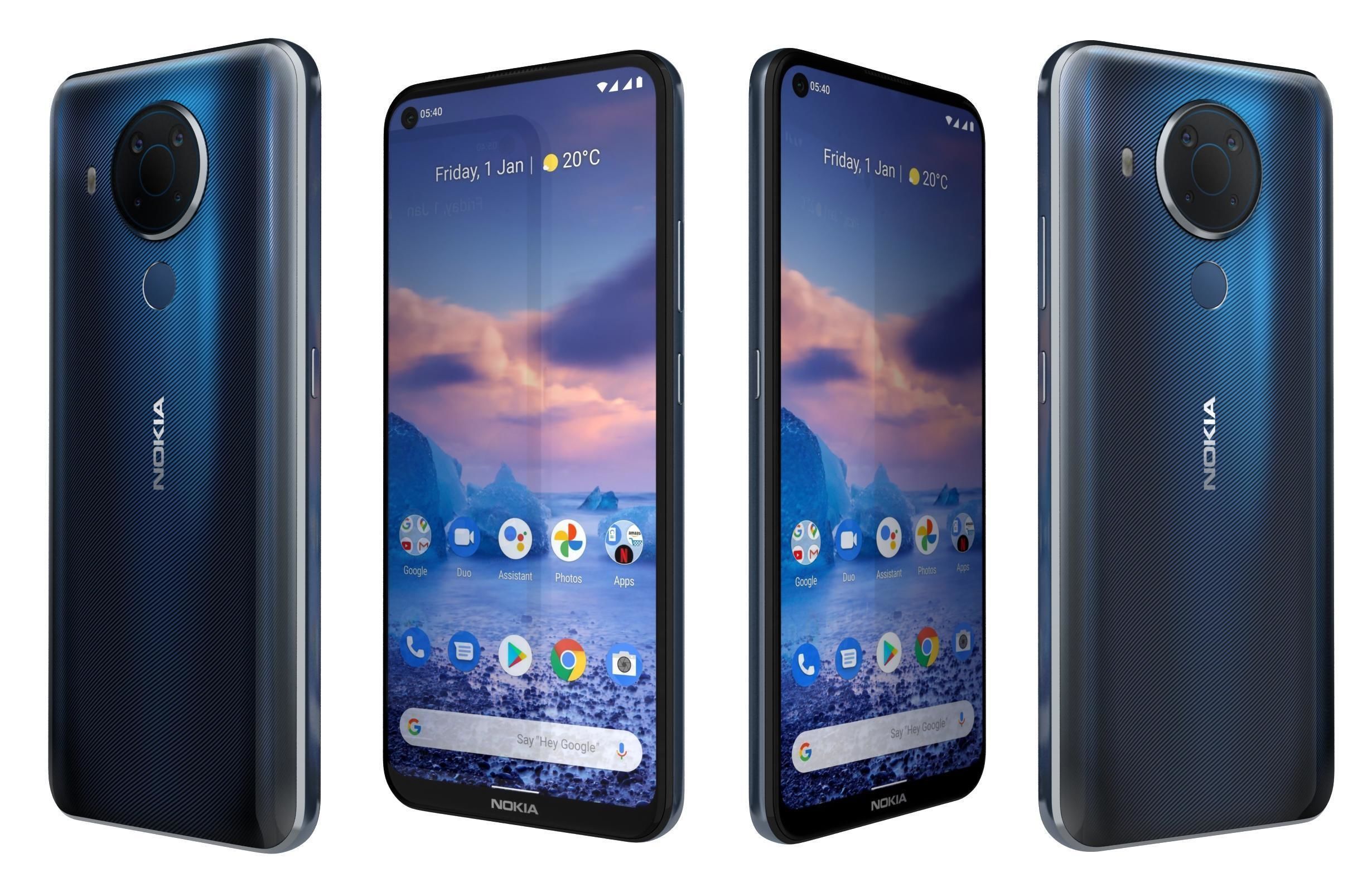 Nokia 5 4 Polar Night 3D model_3