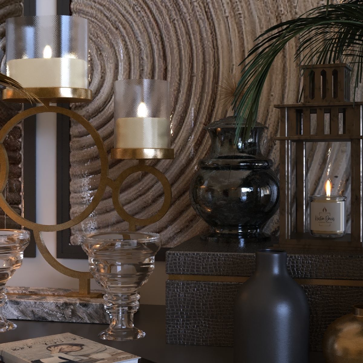 decoration set 011 Low-poly 3D model_5