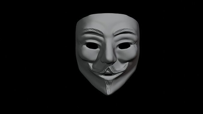 Guy Fawkes mask - Vendetta mask Free 3D print model