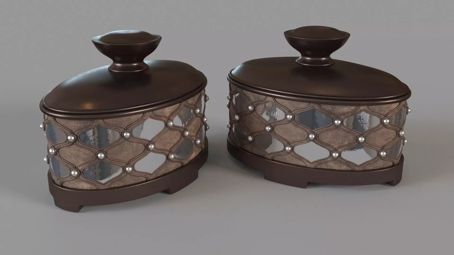Arabesque Decorative Box 3D model_0