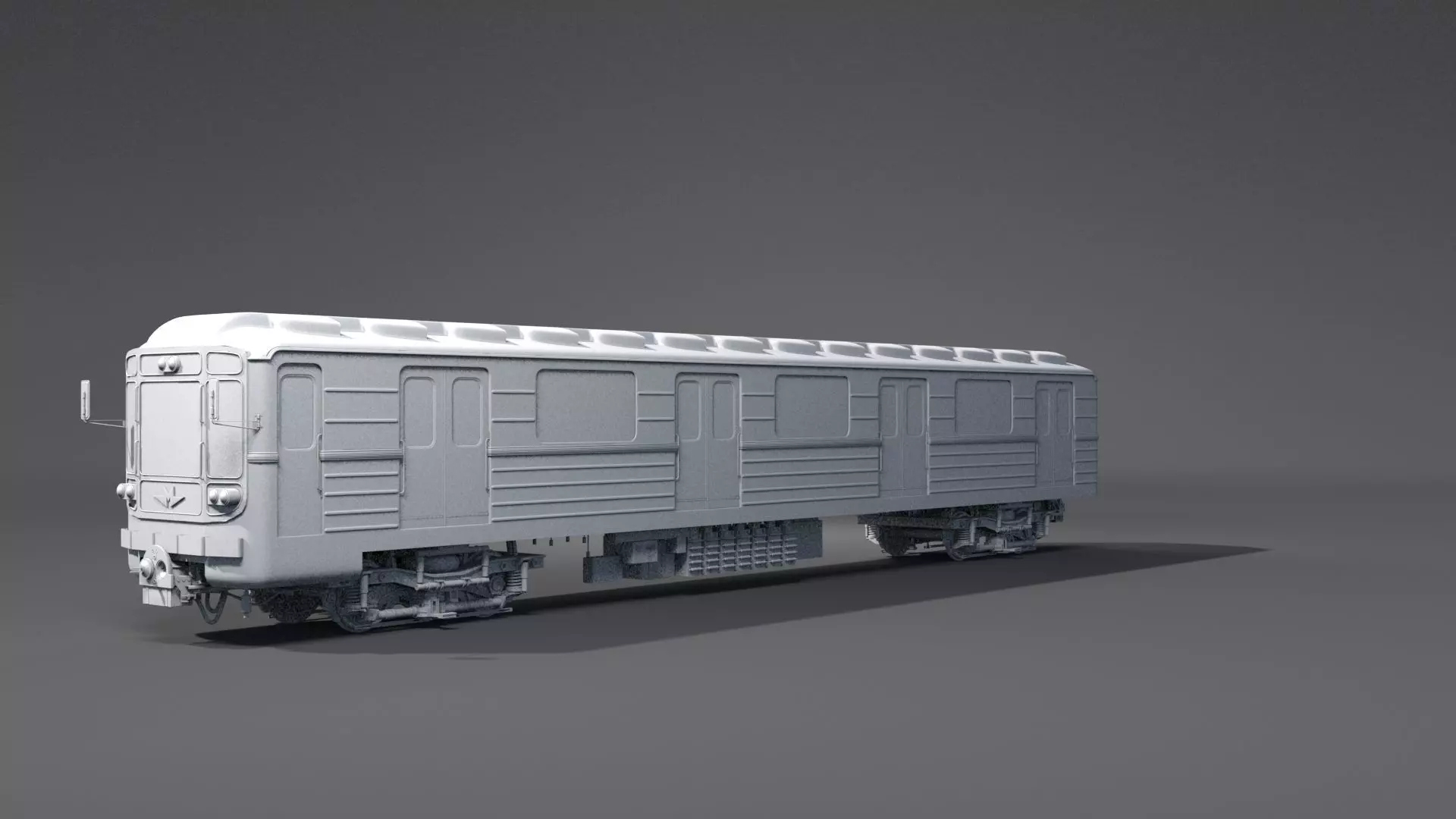 Metro train 3D model_0