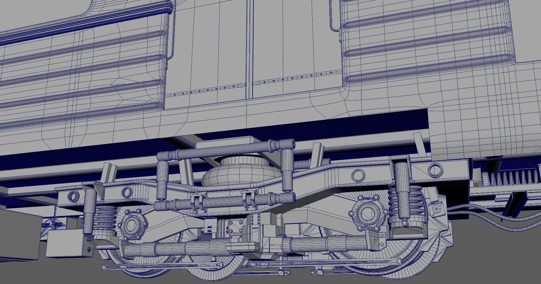 Metro train 3D model_2