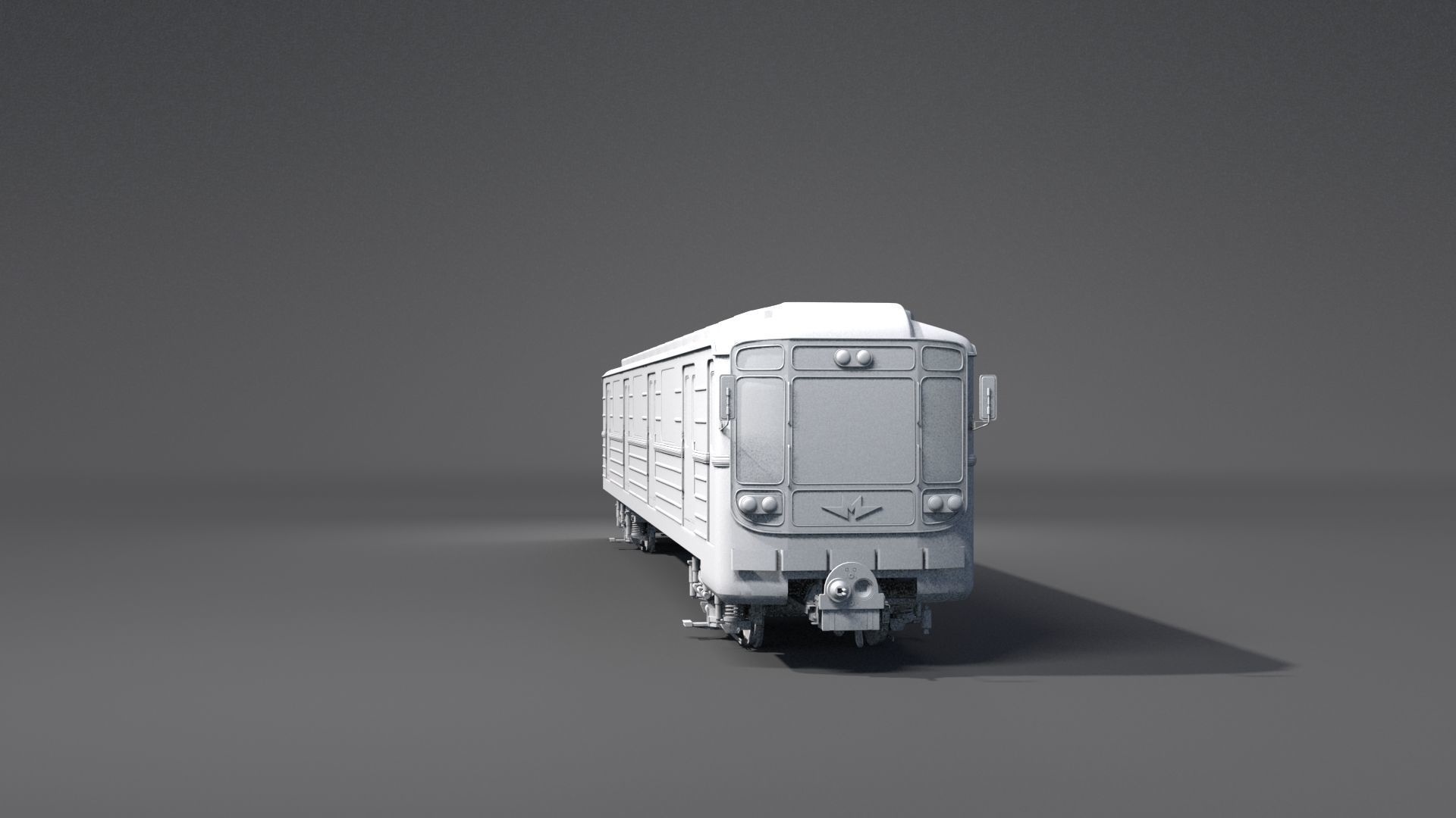 Metro train 3D model_6