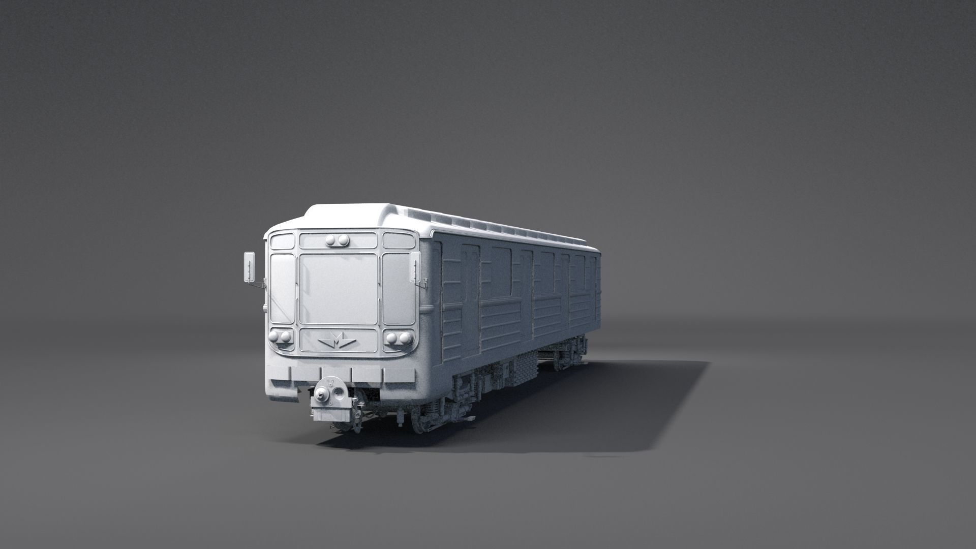 Metro train 3D model_10
