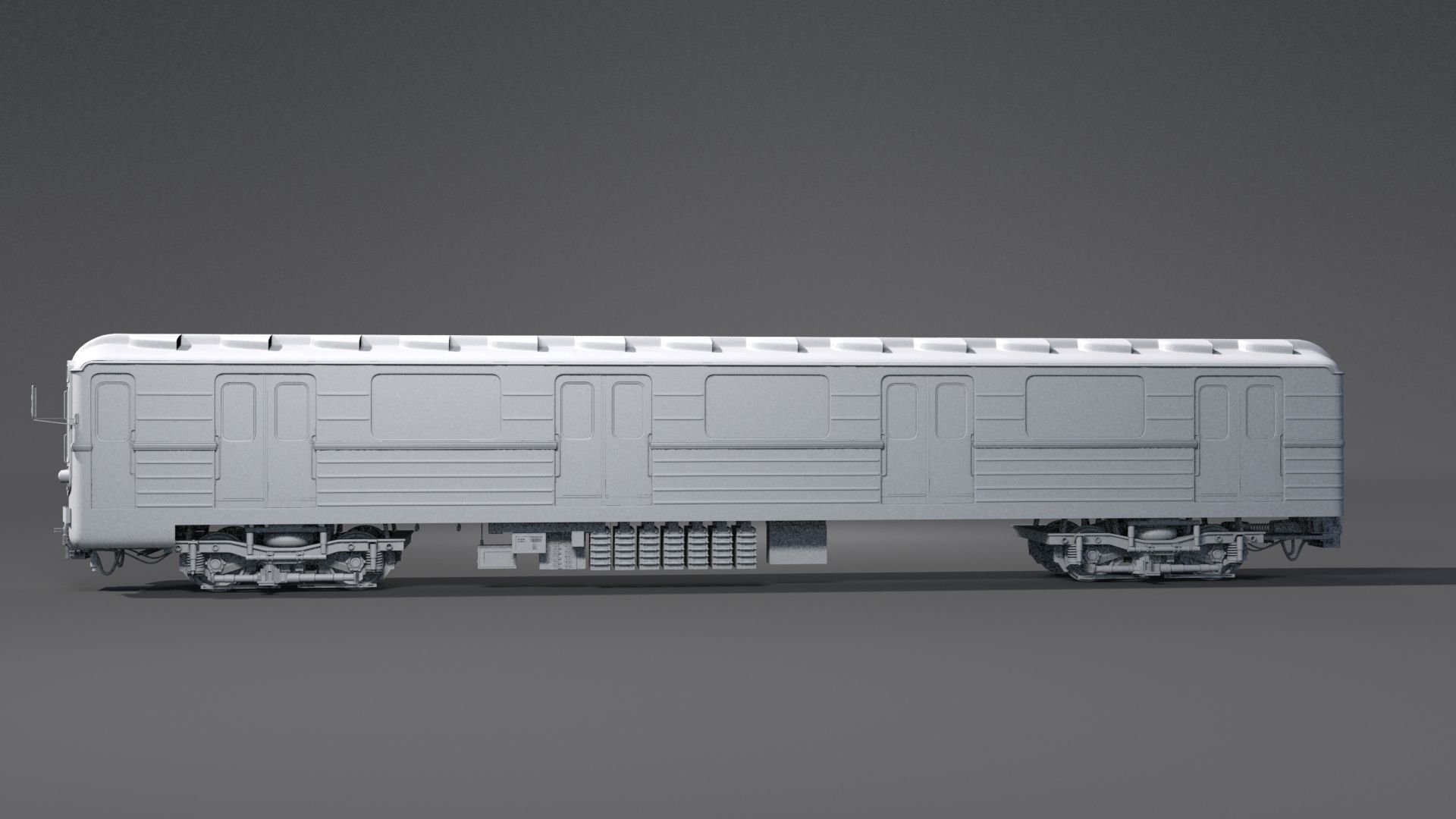 Metro train 3D model_7