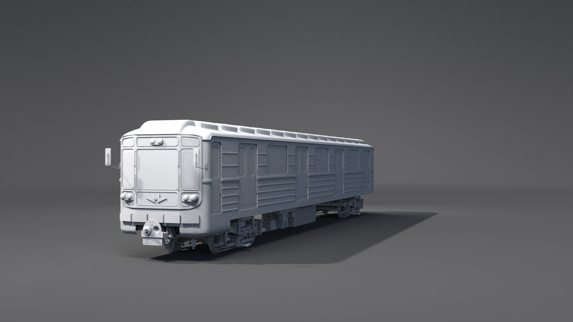 Metro train 3D model_8