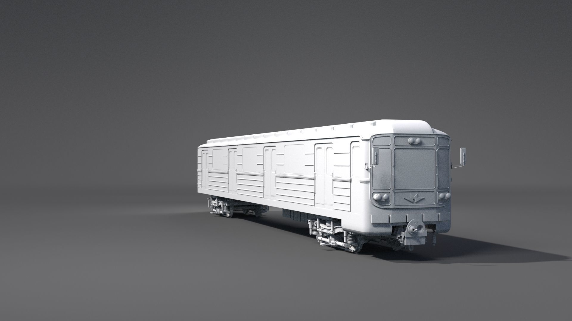 Metro train 3D model_12