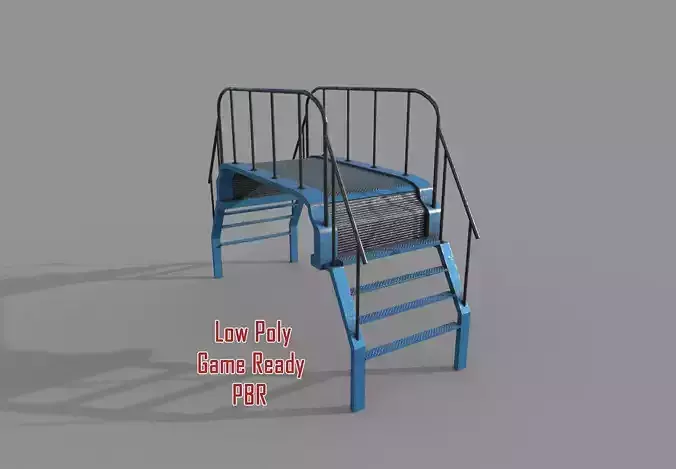 Metal Stairs and Platform