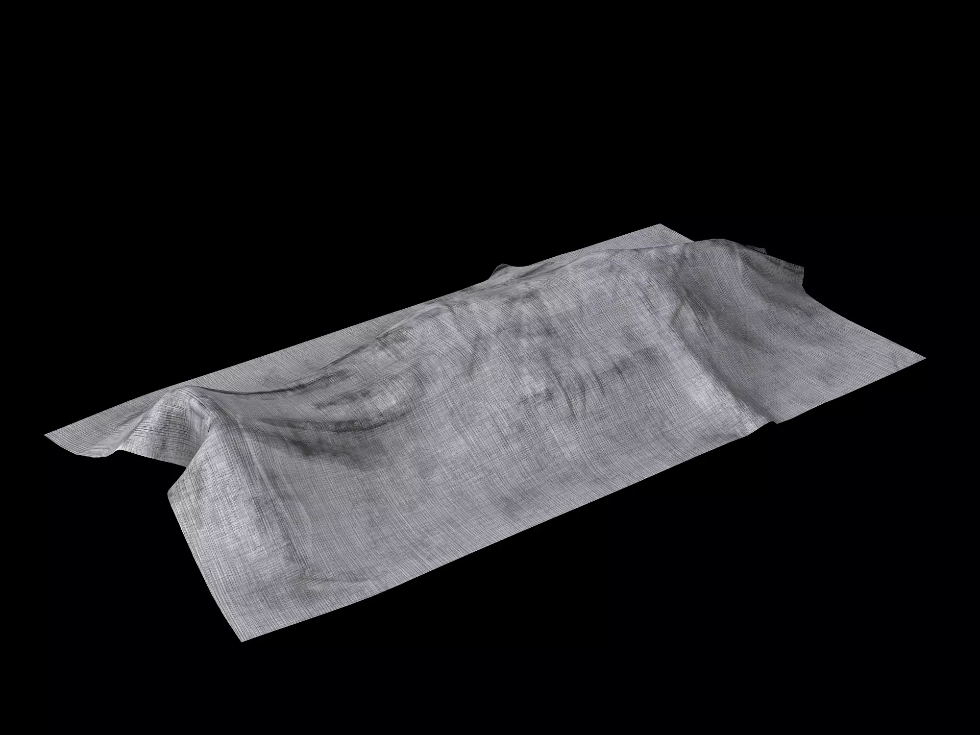 Covered Corpse Low-poly 3D model