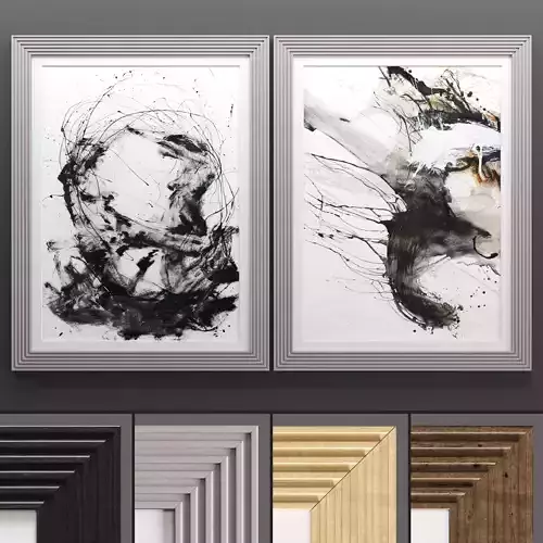 Art Frame 718 Low-poly 3D model