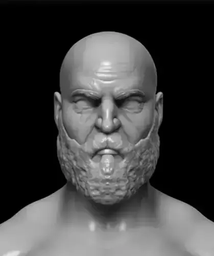 Kratos Bust - GOW GOD OF WAR  3D print model