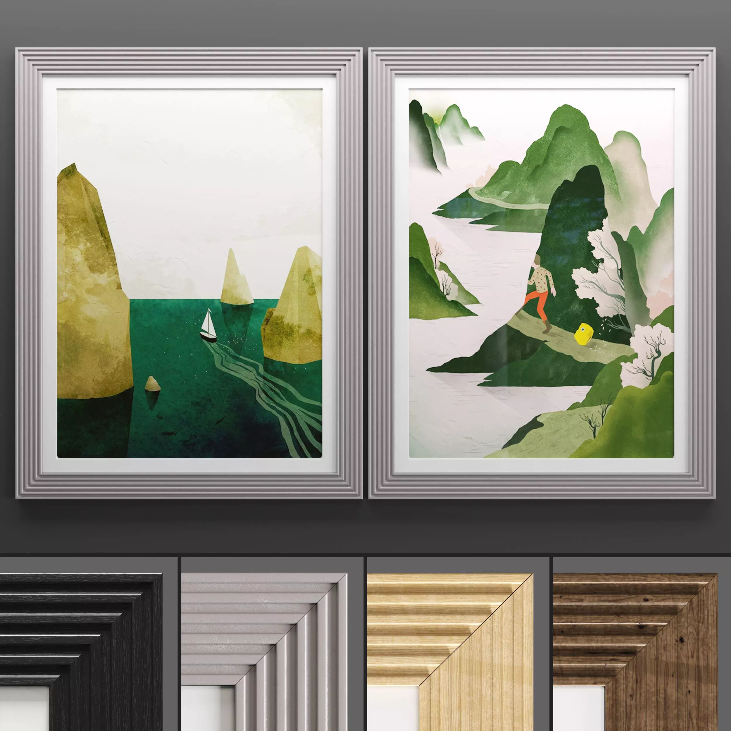 Art Frame 719 Low-poly 3D model_0