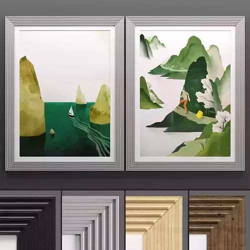 Art Frame 719 Low-poly 3D model