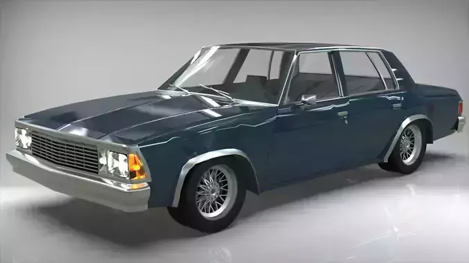 Chevrolet Malibu 1981 lowpoly 