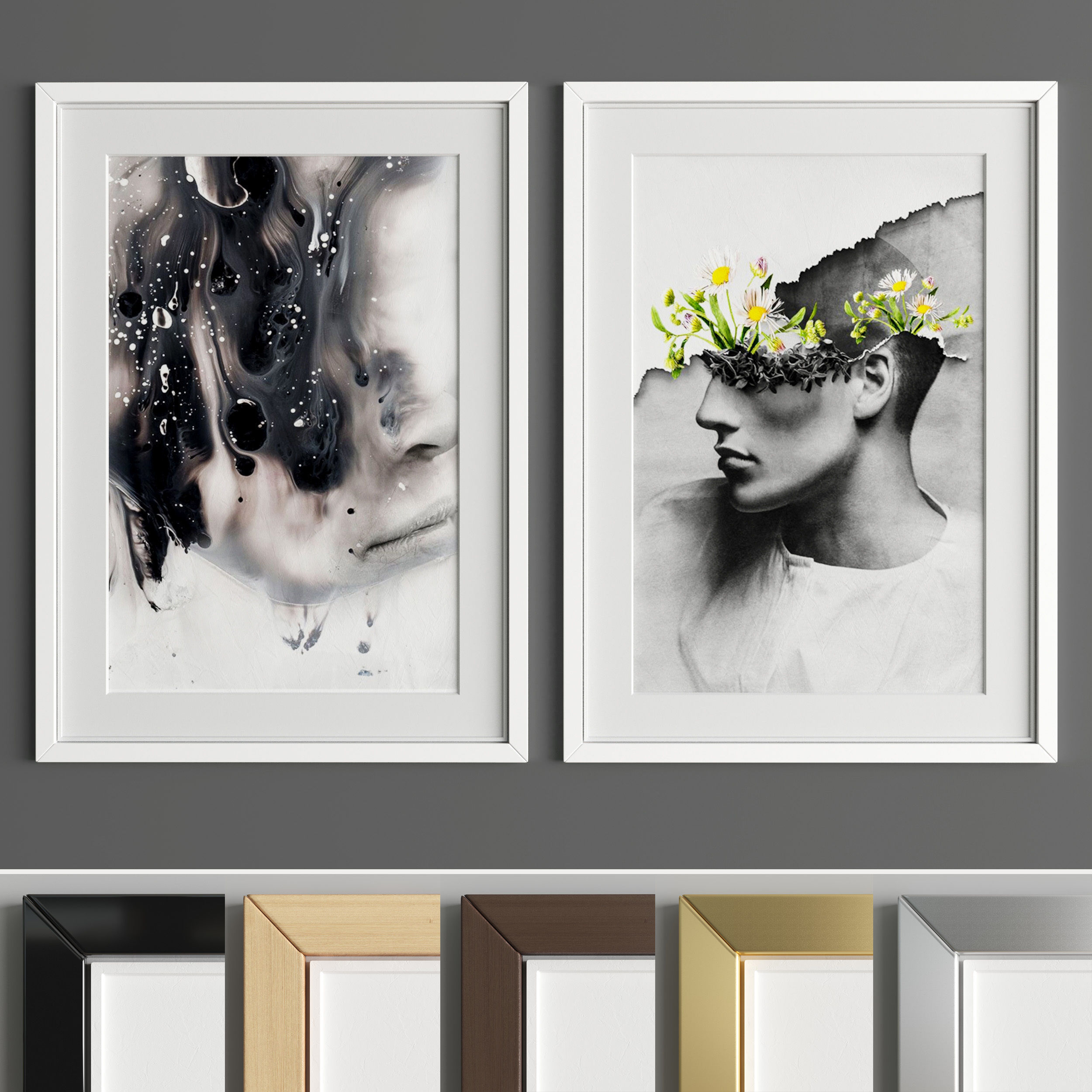 Art Frame A62 Low-poly 3D model_1