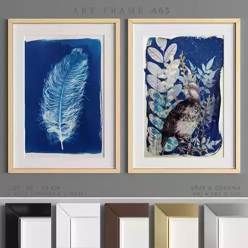 Art Frame A65 Low-poly 3D model