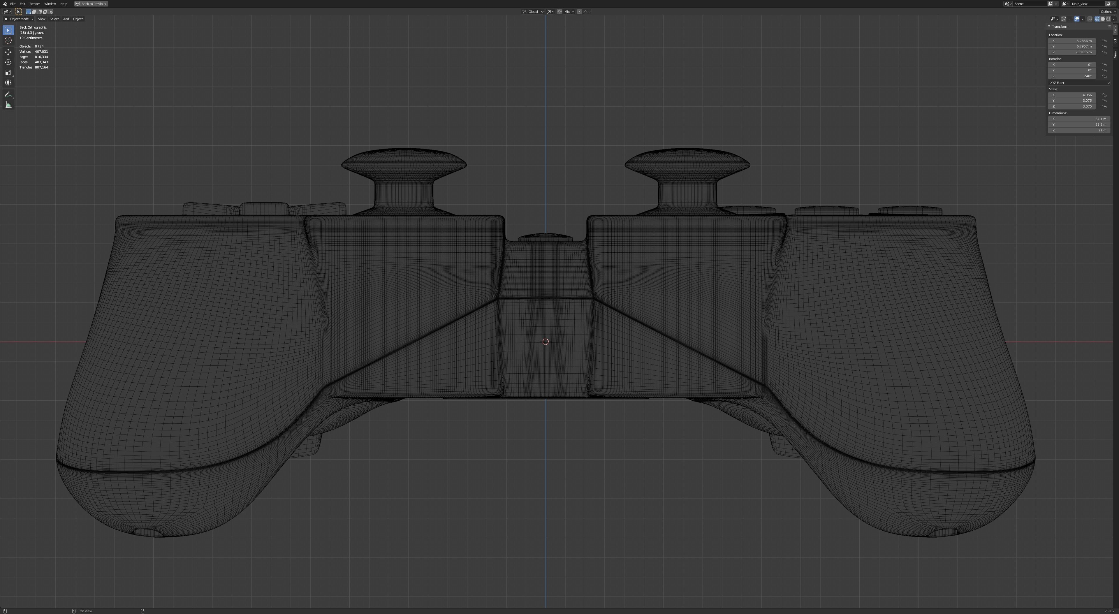 DualShock 3 - wireless controller for Sony PlayStation 3 3D model_8