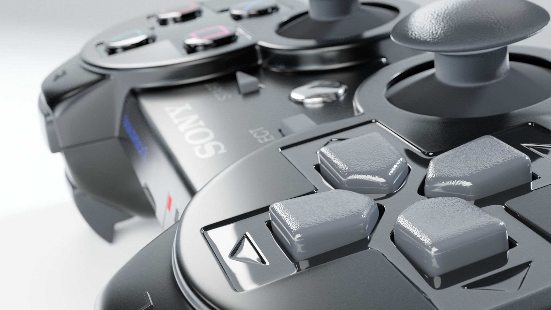 DualShock 3 - wireless controller for Sony PlayStation 3 3D model_4