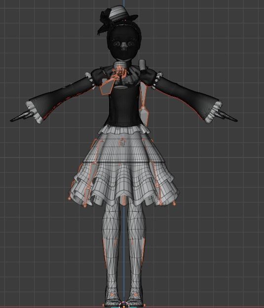 Kino High poly simple rigged 3D model_5