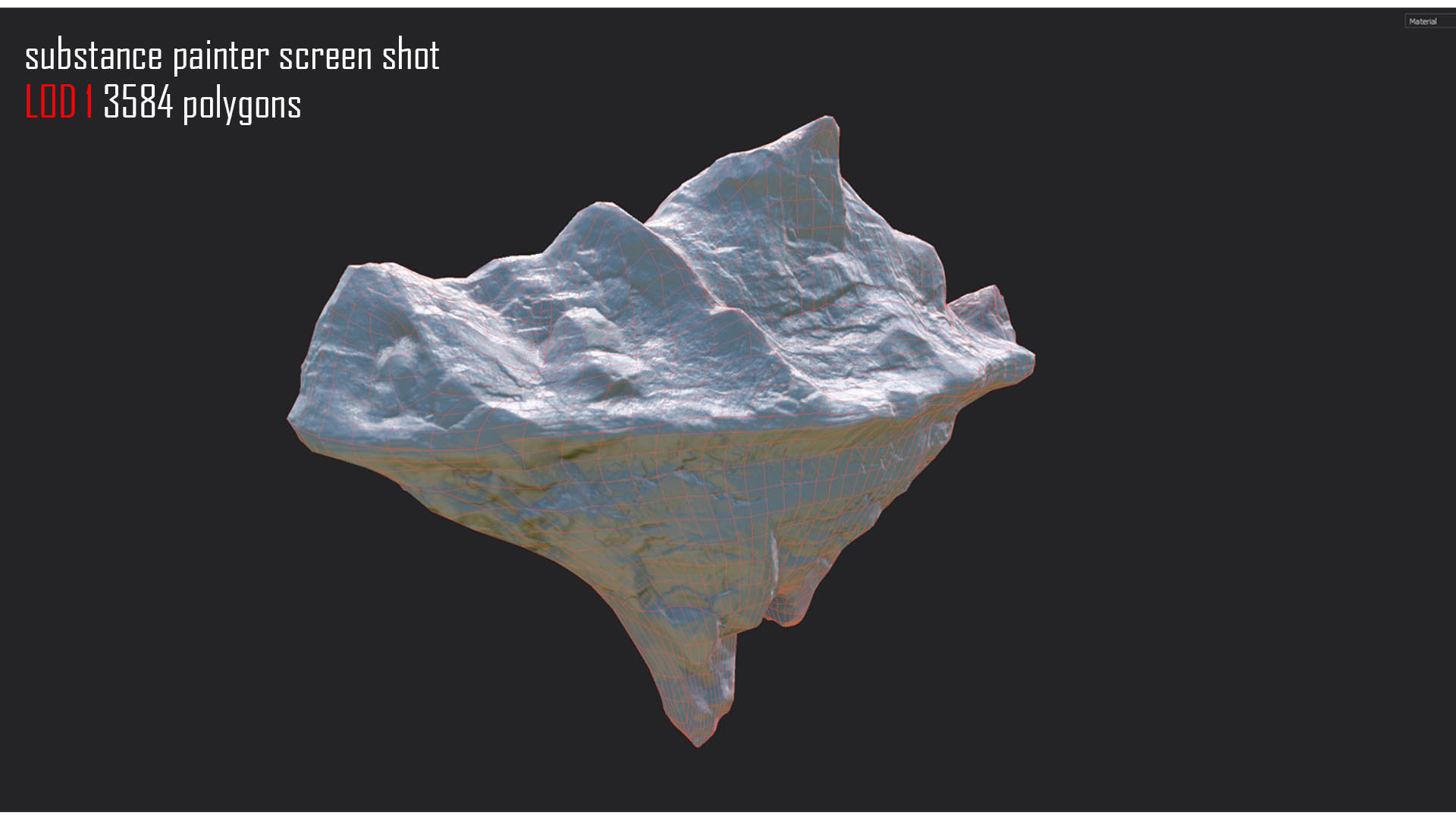 Iceberg model set - 3 models - Low and High poly versions Low-poly 3D model_9