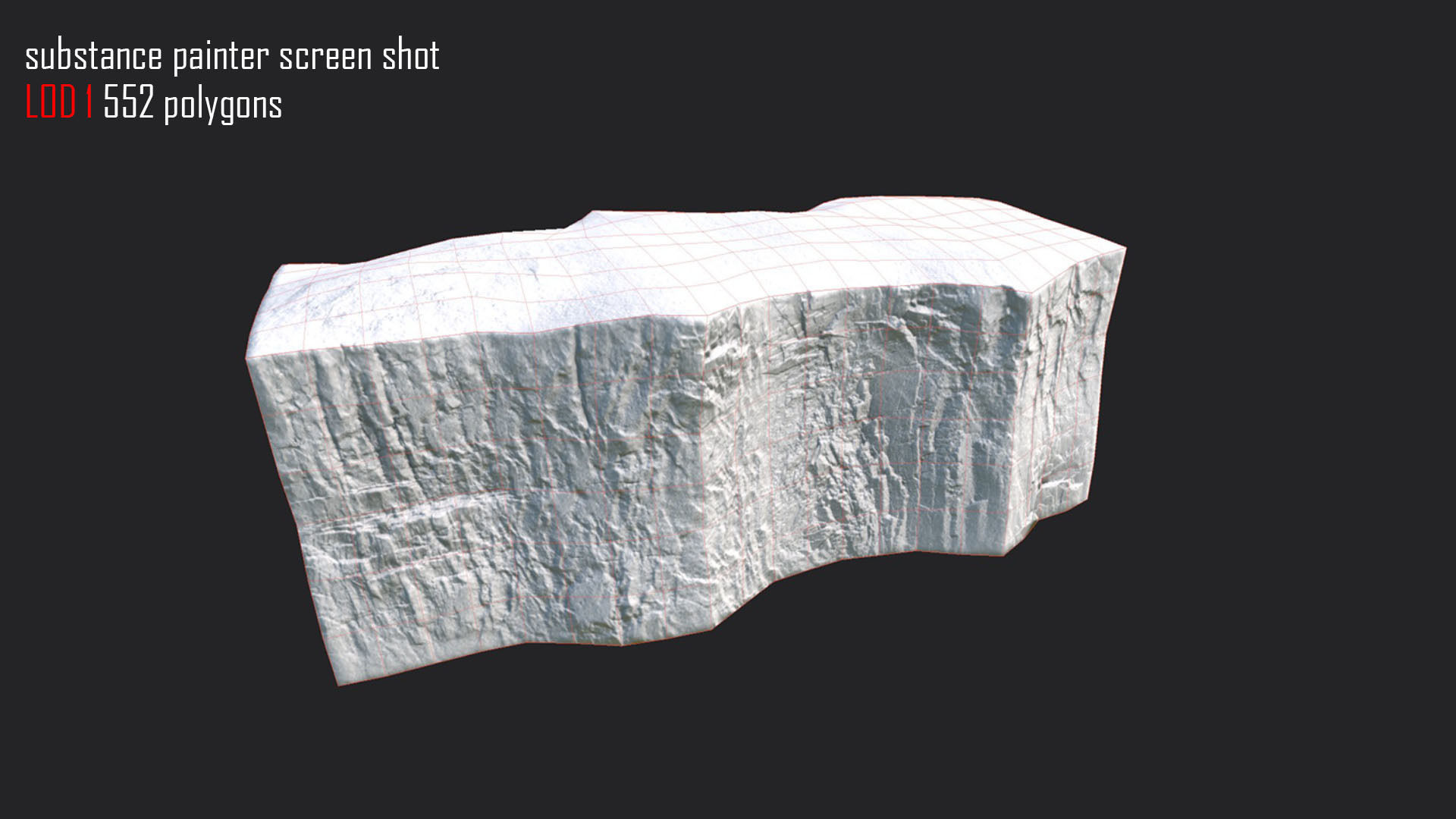 Iceberg model set - 3 models - Low and High poly versions Low-poly 3D model_18