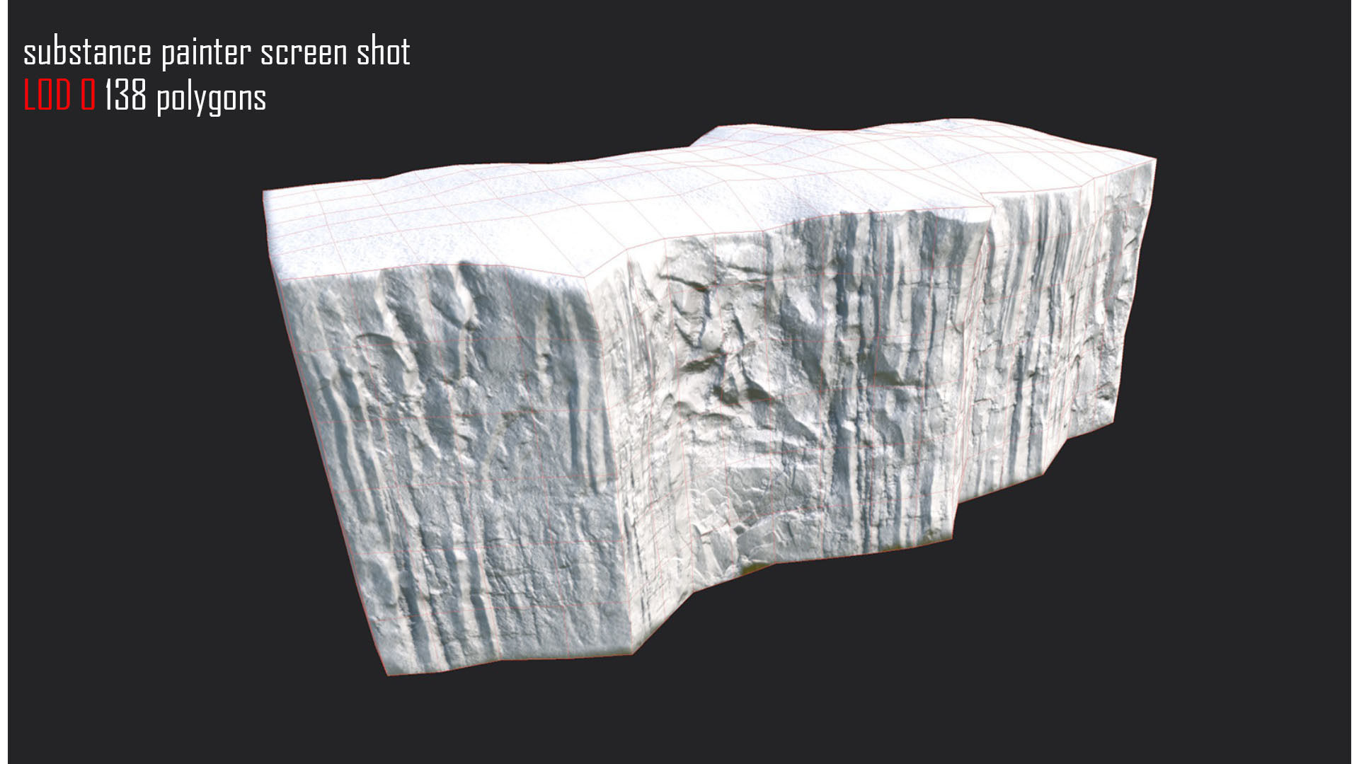 Iceberg model set - 3 models - Low and High poly versions Low-poly 3D model_17