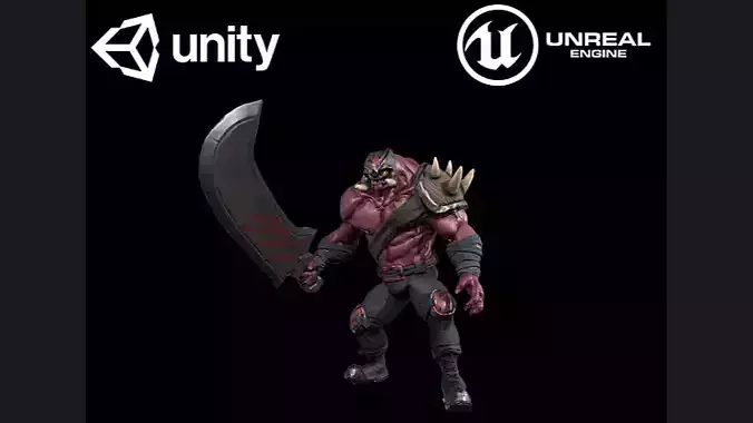 BigGuy Odin Low-poly 3D model